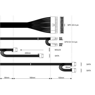 3. Akyga AK-T1-300 Power Supply (300 W; Active; 80 mm)