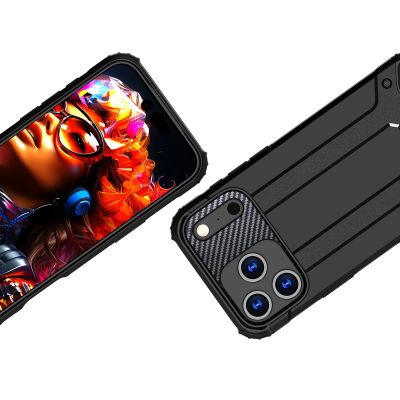 3. Hybrid Armor Case for iPhone 17 Pro Max - Black