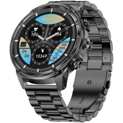 4. Smartwatch Gravity Black Strap + Bracelet GT41-2