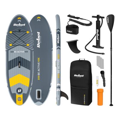 SUP board REBEL ACTIVE inflatable 244x76x10, set