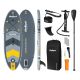SUP board REBEL ACTIVE inflatable 244x76x10, set