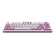 4. MSI FORGE GK600 TKL WIRELESS VIOLET Gaming Keyboard USB + Bluetooth QWERTY Spanish Pink, Purple, White