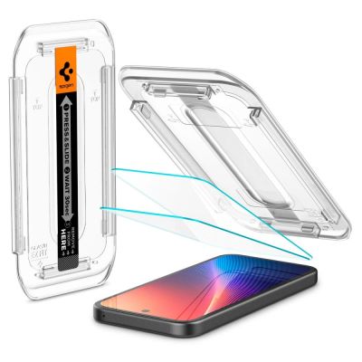2. Spigen Glas.TR "Ez Fit" Tempered Glass 2-pack for Google Pixel 9A - Clear