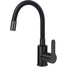 Washbasin tap with a curved spout