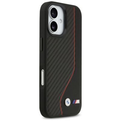 12. BMW M Carbon Line & Logo MagSafe Case for iPhone 17 - Red
