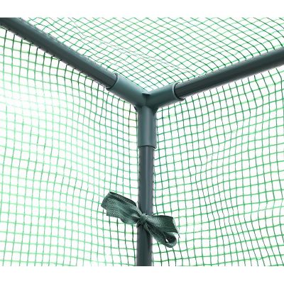 26. GREENHOUSE FOR TOMATOES AND CUCUMBERS 200x77x168-150CM PE GREEN