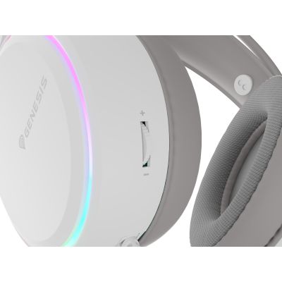 6. GENESIS NSG-2308 Wired Headband Gaming USB Type-A Headphones/Headset White