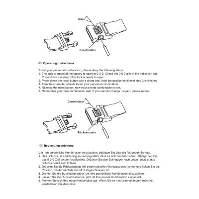 15. UNIVERSAL SUITCASE SECURITY STRAP WITH CODE DUNLOP 200x5CM