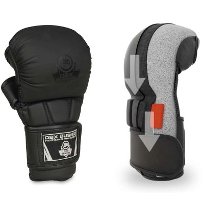 5. MMA Sparring Gloves M - Black Master - Valor Series