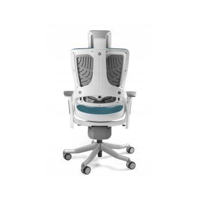 3. Wau 2 BL414 office chair, steelblue/white fabric
