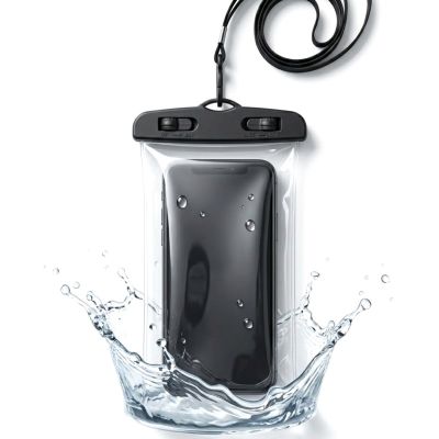 WATERPROOF PHONE CASE 11X21CM PVC BLACK GRUNDIG