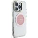4. Guess IML Metal Colored Circle Classic Logo MagSafe iPhone 16 Pro Case - Pink