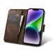 2. iCarer Oil Wax Wallet Case 2in1 Cover iPhone 14 Plus Anti-RFID Leather Flip Case Brown (WMI14220723-BN)