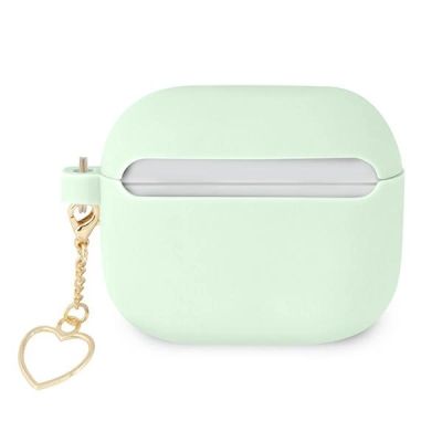 2. Guess GUA3LSCHSN AirPods 3 cover green/green Silicone Charm Heart Collection