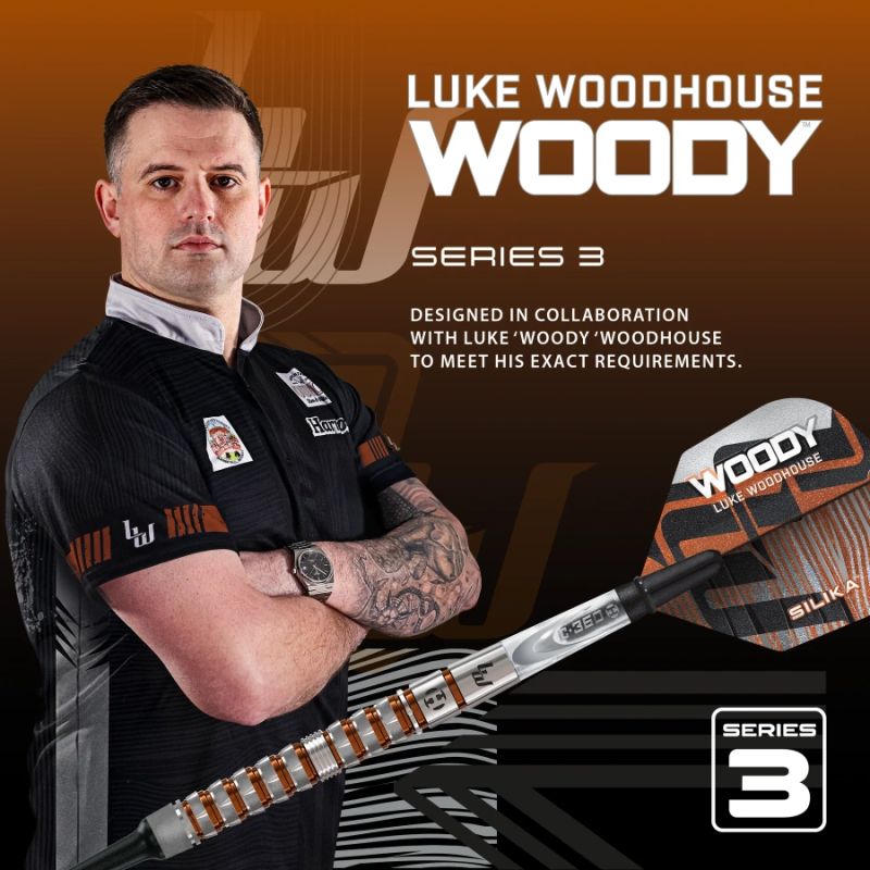 4. Harrows LUKE WOODHOUSE SERIES 3 darts 90% softip