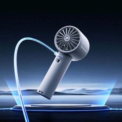 12. Jisulife Handheld Fan 10S 5000mAh Portable USB Fan - Gray
