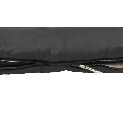 4. Outwell Contour Prime Adult Rectangular Polyester Sleeping Bag Dark Grey