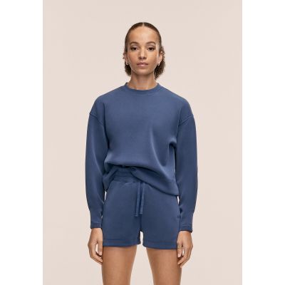 CASALL Women's Peachy Crew Neck Sweatshirt, Navy Blue