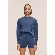 CASALL Women's Peachy Crew Neck Sweatshirt, Navy Blue