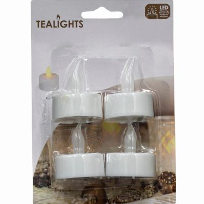 19. SET OF 4 LED TEA LIGHT CANDLES