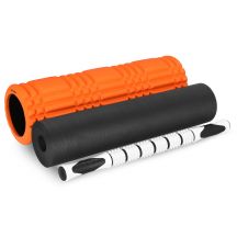 Orange fitness roller set Spokey MIXROLL 929930