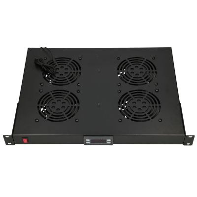 2. Fan panel 19" Extralink EX.14718 4 fans, for free-standing cabinets, with thermostat
