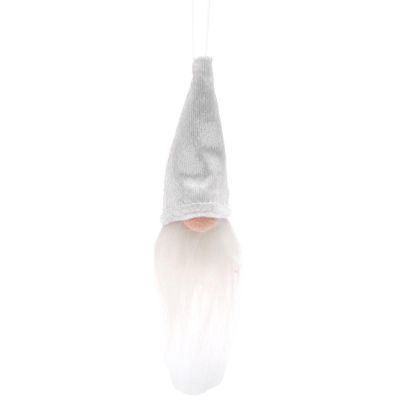 15. DECORATIVE PENDANT SANTA CLAUS 11CM WHITE