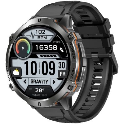 7. Smartwatch Gravity Black Strap + Bracelet GT42-1