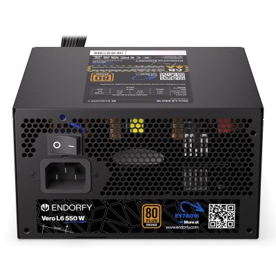 10. ENDORFY Vero L6 Power Supply Module 550 W 24-pin ATX ATX Black