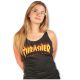 2. Thrasher Magazine Girl Flame Logo Racerback BLK Women's T-Shirt