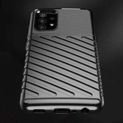 7. Thunder Case Flexible Tough Rugged Cover TPU Case for Samsung Galaxy A72 4G black