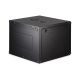 2. DYNAmic 19" 9U rack 600x600 wall-mounted network cabinet, glass door, black, undivided, assembled, 60kg