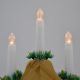 3. WOODEN ADVENT CANDLE HOLDER 7 LIGHTS BATTERY POWERED