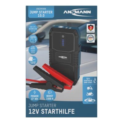 7. ANSMANN 10.0 Battery Starter Flashlight Powerbank 37Wh 12V