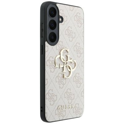 4. Guess Leather 4G Metal Logo Case for Samsung Galaxy S26 FE - Pink