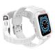 3. Protect Strap Band for Apple Watch 42/44/45mm Armored Case Strap - White