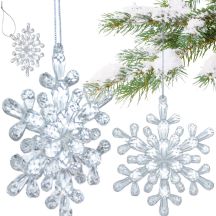 SNOWFLAKE HANGING DECORATION 12x12 CM PATTERN 4