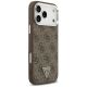 4. Guess 4G Triangle Logo MagSafe Case for iPhone 18 Pro Max / 17 Pro Max - Brown & Silver