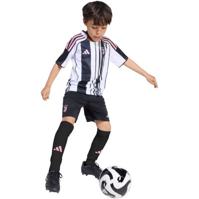 15. adidas Juventus 25/26 Home Kids' Kit White and Black JN5220