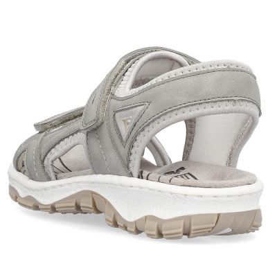 11. Comfortable Rieker W RKR674 sandals gray
