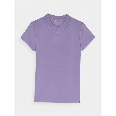 6. Girls' regular polo shirt 4F Junior