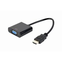 GEMBIRD A-HDMI-VGA-04 Adapter (HDMI M - D-Sub (VGA) F; 0.15m; black)