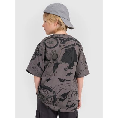 3. Boy's oversize T-shirt with print 4F 4FJRAW25TTSHM3063-90A