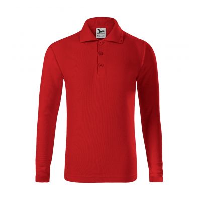 2. Malfini Pique Polo LS Jr MLI-24107 red polo shirt