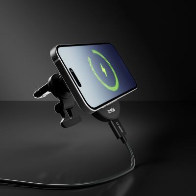13. SBS Magnetic Holder with Qi2.2 25W Wireless Charger with Active Cooling - Black