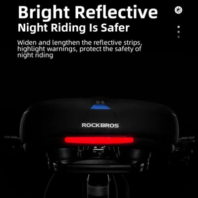 4. Rockbros AQ-6090B bicycle saddle - black and blue