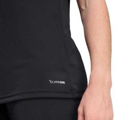 5. adidas Entrada 26 Jersey Women's T-Shirt Black JZ2492