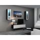 4. TV cabinet VIGO '140' 30/140/40 black/white gloss