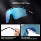 3. Rockbros SP297 sports glasses black and blue from the field