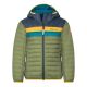Trollkids Kids Eikefjord Jacket moss/mystic blue/golden yellow (463-331)